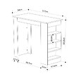 HABITAT ET JARDIN - Table de bar en bois "Swallow" 117 x 54 x 102 cm - Bendir - vignette