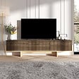 HABITAT ET JARDIN - Meuble TV en bois "Hege" - 180 x 30 x 44 cm - Marron - vignette