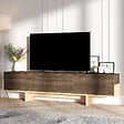 HABITAT ET JARDIN - Meuble TV en bois "Hege" - 180 x 30 x 44 cm - Marron - vignette