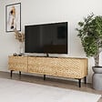 HABITAT ET JARDIN - Meuble TV en bois "Felix" 160 x 31,4 x 44,1 cm - Chêne saphir - vignette
