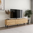 HABITAT ET JARDIN - Meuble TV en bois "Felix" 160 x 31,4 x 44,1 cm - Chêne saphir - vignette