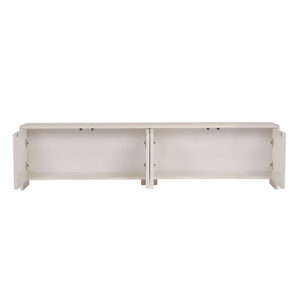 HABITAT ET JARDIN - Meuble TV en bois "Aurelia" - 180 x 32 x 45 cm - Crème - large