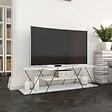 HABITAT ET JARDIN - Meuble TV en bois "April" - 120 x 30 x 33 cm - Blanc - vignette