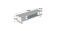 HABITAT ET JARDIN - Meuble TV en bois "Eray" - 160 x 40 x 35 cm - Noyer, Anthracite - vignette