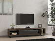 HABITAT ET JARDIN - Meuble TV en bois "Eray" - 160 x 40 x 35 cm - Noyer, Anthracite - vignette
