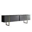 HABITAT ET JARDIN - Meuble TV en bois "Luxe" - 180 x 30 x 50 cm - Or - vignette