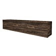 HABITAT ET JARDIN - Meuble TV suspendu en bois avec éclairage LED "Neon" - 160 x 32 x 35 cm - Marron - vignette