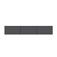 HABITAT ET JARDIN - Meuble TV en bois "West" 150 x 32 x 30 cm - Anthracite - vignette