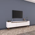 HABITAT ET JARDIN - Meuble TV en bois "Digi" - 180 x 35 x 48 cm - Marron - vignette