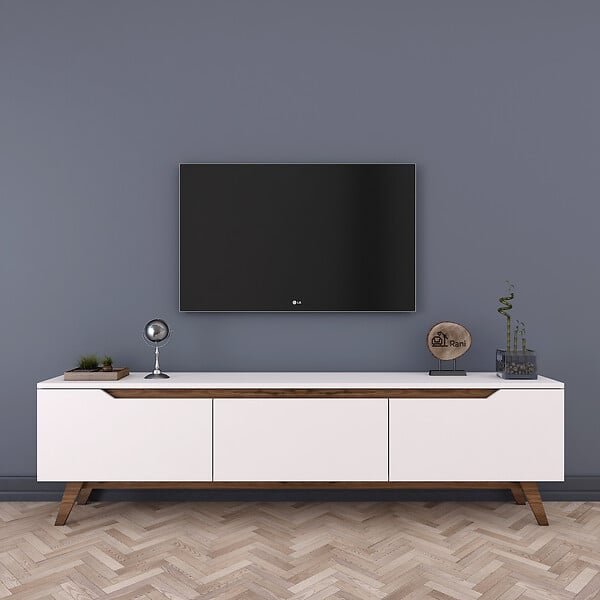 HABITAT ET JARDIN - Meuble TV en bois "Digi" - 180 x 35 x 48 cm - Marron - large