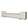 HABITAT ET JARDIN - Meuble TV en bois "Imaj" - 260 x 35 x 60 cm - TravertinOr - vignette