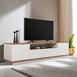 HABITAT ET JARDIN - Meuble TV en bois "Veramont" - 180 x 44 x 44 cm - Marron - vignette
