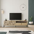 HABITAT ET JARDIN - Meuble TV en bois "Dionysos" - 170 x 45 x 48 cm - Beige - vignette