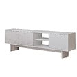 HABITAT ET JARDIN - Meuble TV en bois "Ravello" - 150 x 30 x 45 cm - Blanc - vignette