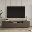 HABITAT ET JARDIN - Meuble TV en bois "FR7" - 180 x 44 x 44 cm - Pin atlantiqueAnthracite - vignette