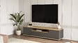 HABITAT ET JARDIN - Meuble TV en bois "FR7" - 180 x 44 x 44 cm - Pin atlantiqueAnthracite - vignette