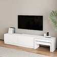 HABITAT ET JARDIN - Meuble TV en bois "Nest" - 180 x 30 x 36 cm - Blanc - vignette