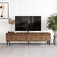 HABITAT ET JARDIN - Meuble TV en bois "Felix" - 160 x 31 x 44 cm - Marron - vignette