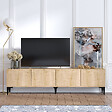 HABITAT ET JARDIN - Meuble TV en bois "Nora" - 180 x 35 x 50 cm - Chêne Saphir - vignette