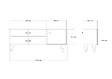 HABITAT ET JARDIN - Meuble TV en bois "Jena" - 120 x 29 x 50 cm - Pin Atlantique - vignette