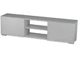 HABITAT ET JARDIN - Meuble TV "Frida" - 155 x 31 x 42,5 cm - Gris - vignette