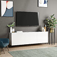 HABITAT ET JARDIN - Meuble TV en bois "White" - 150 x 31 x 44 cm - Blanc - vignette