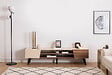 HABITAT ET JARDIN - Meuble TV en bois "Clark" - 180 x 37 x 45 cm - Marron - vignette