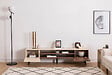 HABITAT ET JARDIN - Meuble TV en bois "Clark" - 180 x 37 x 45 cm - Marron - vignette