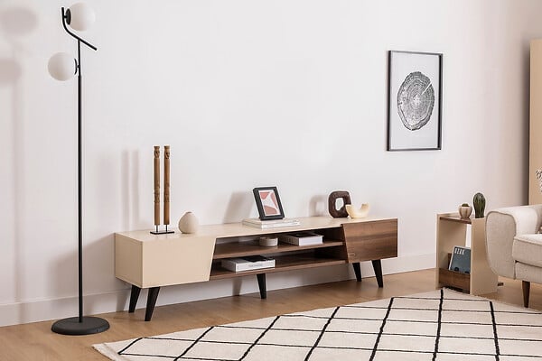 HABITAT ET JARDIN - Meuble TV en bois "Clark" - 180 x 37 x 45 cm - Marron - large