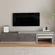 HABITAT ET JARDIN - Meuble TV en bois "Nest" - 180 x 30 x 36 cm - Gris - vignette