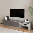 HABITAT ET JARDIN - Meuble TV en bois "Nest" - 180 x 30 x 36 cm - Gris - vignette