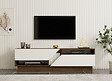 HABITAT ET JARDIN - Meuble TV en bois "Koza" - 160 x 40 x 45 cm - NoyerBlanc - vignette
