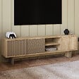 HABITAT ET JARDIN - Meuble TV en bois "Ravello" - 150 x 30 x 45 cm - Beige - vignette
