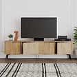 HABITAT ET JARDIN - Meuble TV en bois "Dune" - 180 x 29 x 50 cm - Beige - vignette