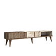 HABITAT ET JARDIN - Meuble TV en bois "Milan" - 180 x 35 x 40 cm - NoyerBlanc - vignette