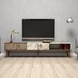 HABITAT ET JARDIN - Meuble TV en bois "Milan" - 180 x 35 x 40 cm - NoyerBlanc - vignette
