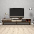 HABITAT ET JARDIN - Meuble TV en bois "Milan" - 180 x 35 x 40 cm - NoyerBlanc - vignette