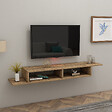HABITAT ET JARDIN - Meuble TV en bois "Muson" - 120 x 29 x 18 cm - Pin Atlantique - vignette