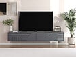 HABITAT ET JARDIN - Meuble TV en bois "Parla" 180 x 30 x 30 cm - Anthracite - vignette