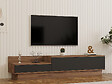 HABITAT ET JARDIN - Meuble TV en bois "Asir" - 160 x 35 x 35 cm - Marron - vignette