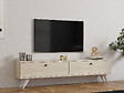HABITAT ET JARDIN - Meuble TV en bois "Parlak" - 160 x 25 x 40 cm - Beige - vignette