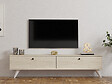HABITAT ET JARDIN - Meuble TV en bois "Parlak" - 160 x 25 x 40 cm - Beige - vignette