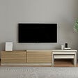 HABITAT ET JARDIN - Meuble TV en bois "Nest" - 180 x 30 x 36 cm - Beige - vignette