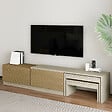 HABITAT ET JARDIN - Meuble TV en bois "Nest" - 180 x 30 x 36 cm - Beige - vignette