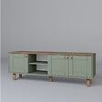 HABITAT ET JARDIN - Meuble TV en bois "Mia" - 160 x 40 x 56 cm - Vert - vignette
