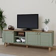 HABITAT ET JARDIN - Meuble TV en bois "Mia" - 160 x 40 x 56 cm - Vert - vignette