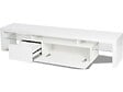 HABITAT ET JARDIN - Meuble TV LED laqué "Tina" - 187.5 x 34 x 38 cm - Blanc - vignette
