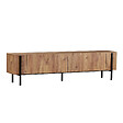 HABITAT ET JARDIN - Meuble TV en bois "Nexus" - 180 x 30 x 45 cm - Pin Atlantique / Noir - vignette