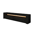 HABITAT ET JARDIN - Meuble TV en bois "Bati" - 150 x 36 x 46 cm - Noir - vignette