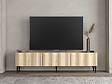 HABITAT ET JARDIN - Meuble TV en bois "Oscar" - 180 x 31 x 45 cm - Marron clair - vignette